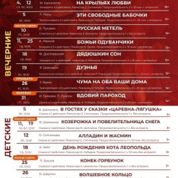 Спектакли в октябре