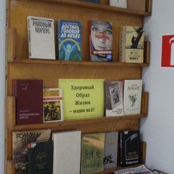 В фойе Дома культуры мкр. Ключевое открылась книжная выставка «Здоровый образ жизни – наше все»
